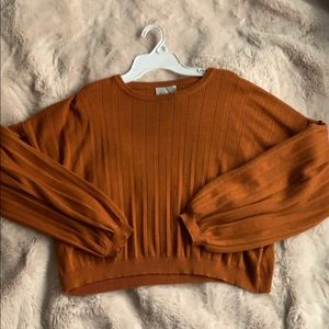 ANTHROPOLOGIE BALLOON SLEEVE CROPPED SWEATER✨